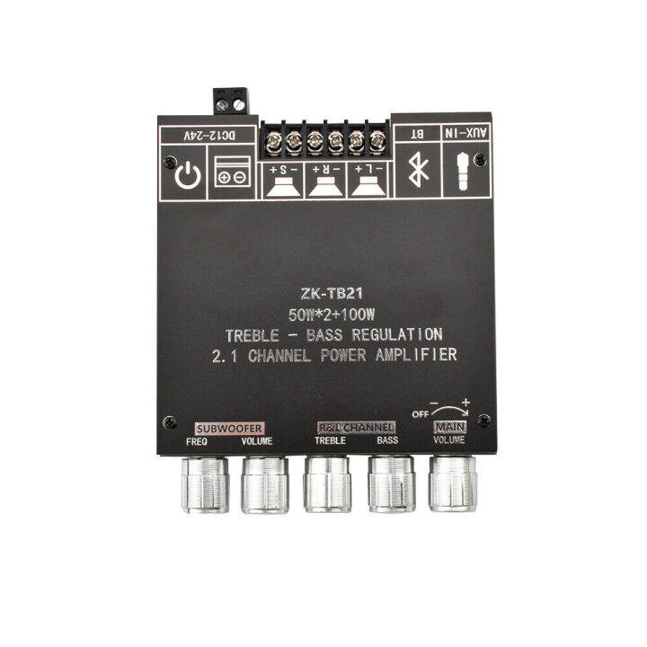 pcbfun-tb21ช่อง2-1-bt-5-0โมดูลเครื่องขยายเสียงดิจิตอลพร้อมอินพุต-bt-และ-aux-สำหรับ-diy-bt-เครื่องเสียงและ-store-โฮมเธียเตอร์