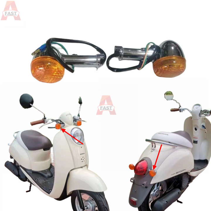 Motorcycles Accessories Scooter Front Rear Turn Signal Lamp Indicator
