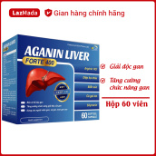 Viên uống bổ gan AGANIN LIVER - Giải độc gan, hạ men gan, tăng cường chức năng gan, thanh nhiệt cơ thể - Hộp 60 viên