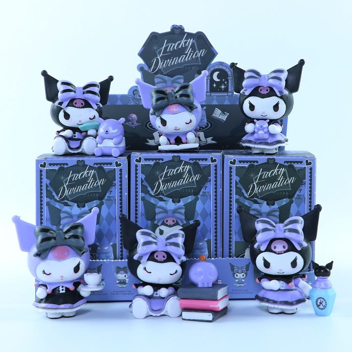 Sanrio Kuromi Blind Box Lucky Divination Series Action Figure Dolls Surprise Bag Cute Model Fans