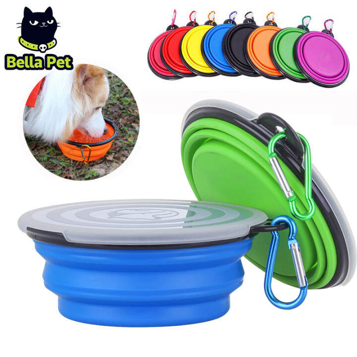 Pet Travel Folding Bowl Dog Bowl Pet Dog Cat Silicon Foldable Food Bowl ...