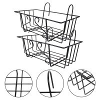 Dulrua 2PCS ระเบียงแขวนชั้นวางของชาวไร่แขวนไม้แขวนต้นไม้ที่แขวนต้นไม้สำหรับรั้วสำหรับรั้ว