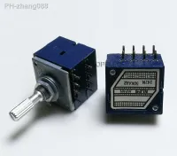 1pc Japan ALPS RK27 50KAX2/100KAX2 8pin with Loudness Volume LOG Stereo Potentiometer 2-gang Dual Unit 50K/100K Knurled Shaft