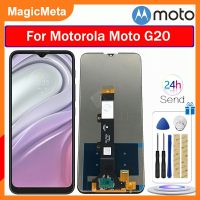 MagicMeta จอแอลซีดีไอพีเอซต้นฉบับสำหรับ Motorola Moto ชิ้นส่วนจอสัมผัสแอลซีดีของเครื่องแปลงดิจิทัล G20สำหรับ Motorola Moto หน้าจอแสดงผล G20