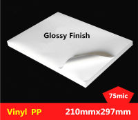 50 sheets New A4 Size 210mmx297mm White Vinyl PP Sticker Glossy &amp; Matte Label Printing PP A4 Adhesive Sticker for Printer