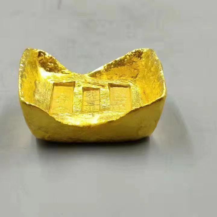 คอลเลกชันโบราณ-แท่งทอง-แท่งทองคำ-แท่งทอง-เค้กทอง-อิฐทอง-เหรียญโบราณของราชวงศ์ชิง-เหรียญทอง-croakers-สีเหลืองขนาดเล็ก-ทองทองแดงโบราณ