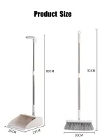 Dust Brooms Sets Magic Folding Dustpan for Home Cleaning Brush To Sweep Squeeze Mop Floor Toliet Wiper Garbage Broom and Dustpan