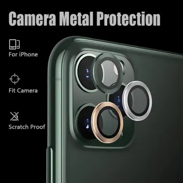 For iPhone 13 14 Pro Max,Plus Metal Ring Tempered Glass Camera