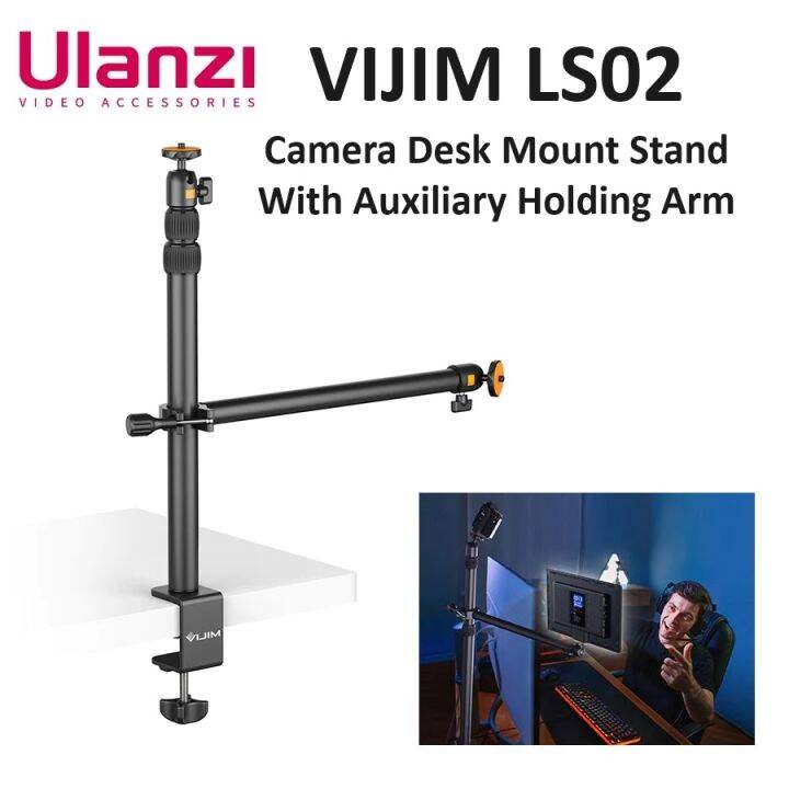 Ulanzi VIJIM LS02 Camera Desk Mount Stand With Auxiliary Holding Arm