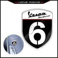 For Vespa Series 2 Sei Giorni GTS 300 250 300ie Sprint 50 150 Scooter Accessories Number 6 Sticker Decals  Emblems