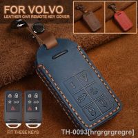 ๑ hrgrgrgregre Capa couro para controle remoto de volvo acessório automotivo com chaveiro modelos xc60 v60 s60 xc70 v40