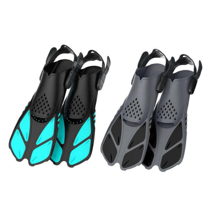 Swim Fins Diving Fins Travel Size Short Adjustable Dive Fins for Travel