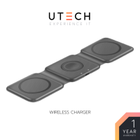 BAZIC Wireless Charger BAZIC Wireless Charger 3-in-1 Foldable Magnet Pad 15W GOMAG TRIO - Grey by UTECH