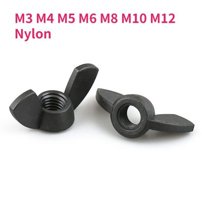 M3 M4 M5 M6 M8 M10 M12 Nylon Butterfly Nuts Plastic Wing Nut Hand Tighten Nut