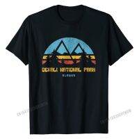 Denali National Park Shirt Alaska Retro Vintage Hiking Gift Cotton Tops T Shirt For Men Custom Tshirts Printed Designer