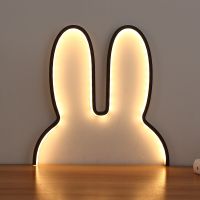 ❖⊙ Rabbit Night Lights USB Powered LED Lamp Cute Animal LED Night Lamp Kids Baby Beside Table Lamp Bedroom Nightlight Holiday Gifts