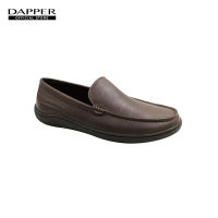 DAPPER รองเท้ามอคคาซิน Nappa Leather Driver Moccasin สีน้ำตาล