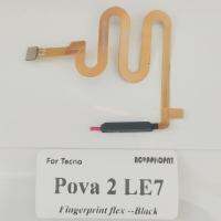 Novaphopat ของแท้สำหรับ Tecno Pova 2 LE7ปุ่มพาวเวอร์ด้วยลายนิ้วมือเปิดปิดที่บ้านควบคุมด้วยกุญแจปลดล็อคสายเคเบิลแบบยืดหยุ่นเซนเซอร์ LPX3762ชิ้นส่วนทดแทน