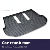 (Borongwell) 1ชุดรถ Cargo ด้านหลังสำหรับ Toyota Fortuner 2016 2017 2018 2019จัดแต่งทรงผม Anti-Slip พรมกันน้ำอุปกรณ์เสริม