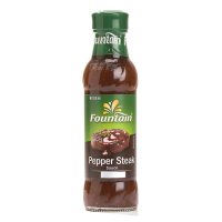 Fountain Pepper Steak Sauce ฟาว์เทน เปปเปอร์ สเต็ก ซอส (ซอสสำหรับจิ้มสเต็ก) 250 กรัม