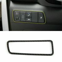 For Hyundai Tucson 2015 2016 2017 2018 2019 2020 Accessories Carbon Fiber Headlight Switch Cover Trim Car Stickers Styling