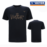 เสื้อยืดกีฬา Badminron Victor สำหรับผู้ชายผู้หญิงเสื้อผ้าแบดมินตัน2023ลำลองใหม่