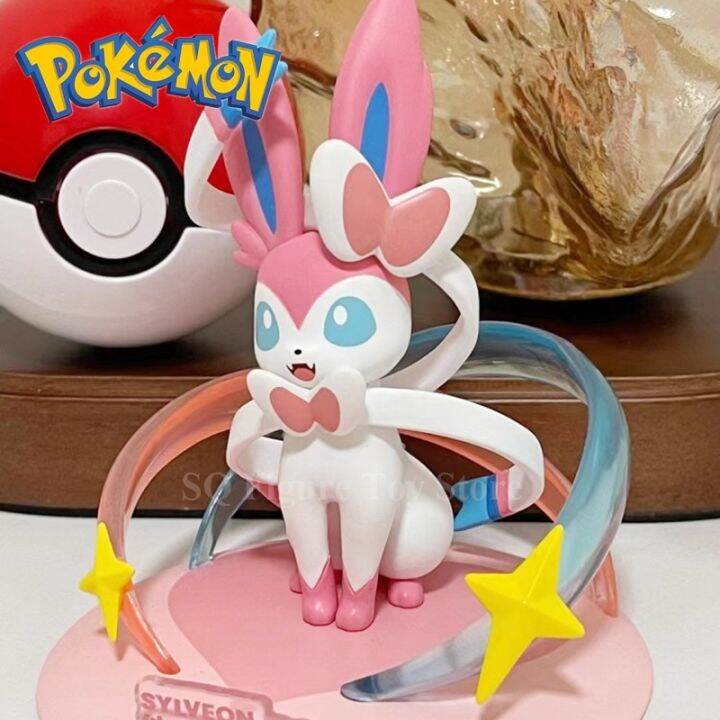 LZ】 Pokemon Cartoon Sylveon Pikachu Gengar Scorbunny Figure Anime ...