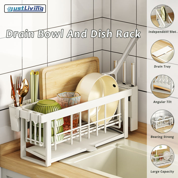 1pc Dish Rack For Kitchen Storage, Drain Bowl Rack, Kitchen Organizer