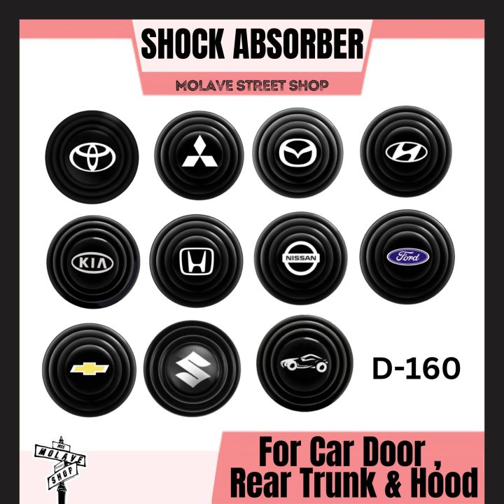 D-160 Car Door Shock Absorber (1pc) Car Door, Rear Trunk & Hood Shock  Absorber Sticker Gasket Car Door Sound Insulation