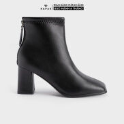 Boot Nữ Cổ Ngắn Khóa Dây Đế Vuông HAPAS - BOT771