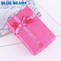 6 color gift box Floral Necklace Earrings Ring Box Engagement Bracelet Display Gift Box 8 5cm Navy blue Jewellery Organizer new