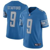 Men Detroit Lions 9 Stafford NFL Football Jersey Blue White Gray เสื้ออเมริกันฟุตบอล เสื้อรักบี้ เสื้อกีฬาชาย เสื้อกีฬา เสื้อฟุตบอล เสื้อชาย