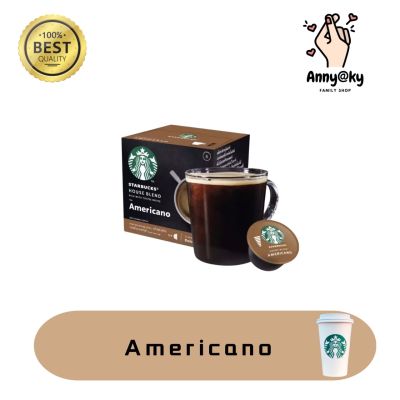 STARBUCKSเนสกาแฟ โดลเช่ กุสโต้ แคปซูลกาแฟ STARBUCKS AMERICANO HOUSEBLEND สตาร์บัคส์ อเมริกาโน่ เฮาส์ เบลน แคปซูลสตาร์บัคอเมริกาโน่ 12 แคปซูล 1