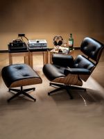 ✌ Eames Lounge Chair Nordic Leather Designer Casual Single Sofa The same style that I love