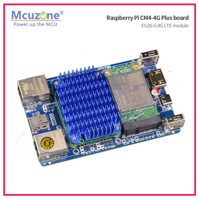 Raspberry Pi CM4-4G Puls Board Dual Giga Ethernet และ4G LTE Module