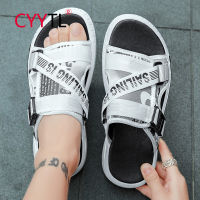 CYYTL Strap Buckle Men Outdoor Walking Slippers Summer Fashion Luxury Flip Flops Casual Sandals Flat Beach Shoes for Summer