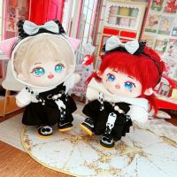 20CM Doll Clothes Diablo Style PU Jacket Coat Dress Hat Punk Lace Headband Shirt Suspenders Skirt Vest Mini Shoes For Idol Dolls