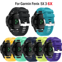 26มิลลิเมตรด่วนที่วางจำหน่าย EasyFit ซิลิโคนสายนาฬิกาข้อมือ WristStrap สำหรับ G Armin Fenix 6X 5X GPS Fenix3 3HR D2vo สมาร์ท Watchstrap