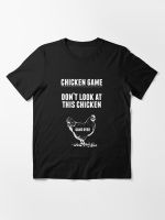 MenS Chicken Game T-Shirt Funny Chicken Joke Men Geek T Shirt Short Sleeve Cotton Funko Pop Tshirts Men Tee Shirt Plus Size S-4XL-5XL-6XL