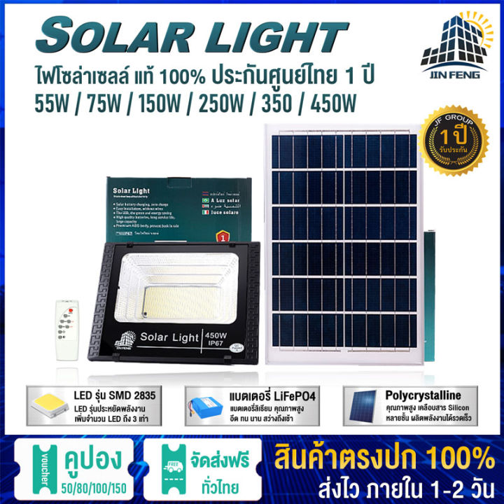 jinfeng-ไฟโซล่าเซลล์-jf-450w-350w-250w-150w-75w-55w-35w-ไฟโซล่าเซล-solar-light-พร้อมรีโมท-แสงสีขาว-ไฟสปอตไลท์-ไฟ-solar-cell-กันน้ำ-ip67-รับประกัน-1-ปี