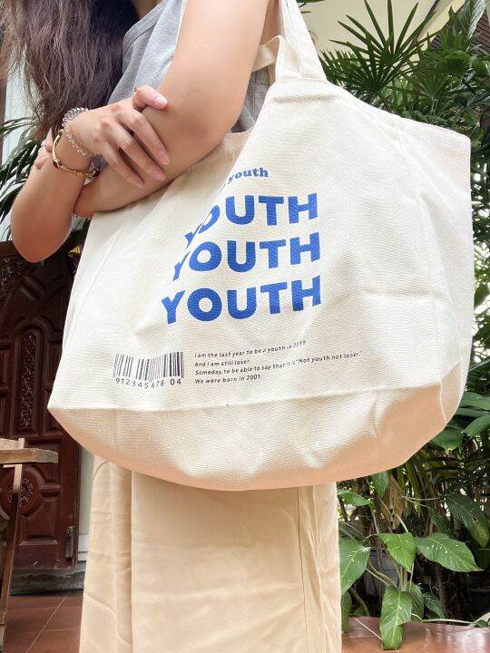 youth-youth-youth-กระเป๋าผ้าแคนวาส