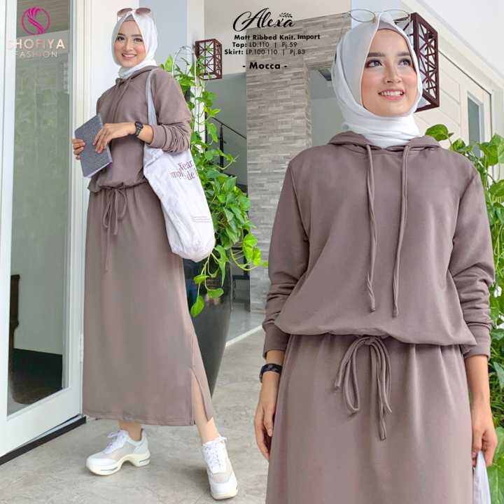 BAJU SETELAN WANITA HIJAB ALEXA BY SHOFIYA Lazada Indonesia