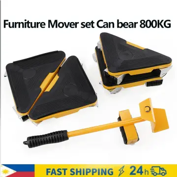 Easy Furniture Appliance Lifter And Rollers Wheels Moving Tools Transport 5  Set House Heavy Duty Keimav