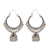 2019 Classic Ethnic Womens Gold Round Tassel Jhumka Earrings Indian Jewelry