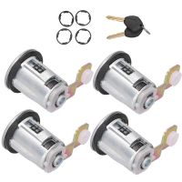 【YF】 4Pcs Car Door Lock Barrel Cylinder With 2 Keys 252522 Fit for Citroen Berlingo/Xsara/Xsara Picasso Peugeot Partner 1996-2007