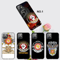 Casing หรับ iPhone 11 12 Mini X Xs XR Pro Max 6+ 6s+ 7+ 8+ 6 7 8 Plus 5 5s SE 2020 EL3 Alpha Kappa Rho Pattern Phone เคสโทรศัพท์ อ่อนนุ่ม TPU Black ปก