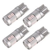 IFixedShop 4ชิ้น T10 DC12V / 2W ไฟรถยนต์เคลียร์9LEDs โคมไฟลูกปัด SMD-3030