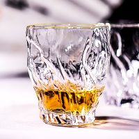 Irregular hammer whisky glass hammer eye grain the glass Japanese creative glass cup phnom penh wine glass