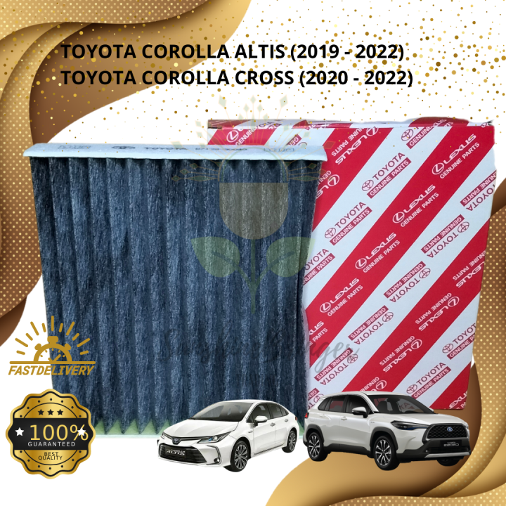 Charcoal AC Cabin Filter for Toyota Corolla Altis (2019 2022), Toyota Corolla Cross (2020