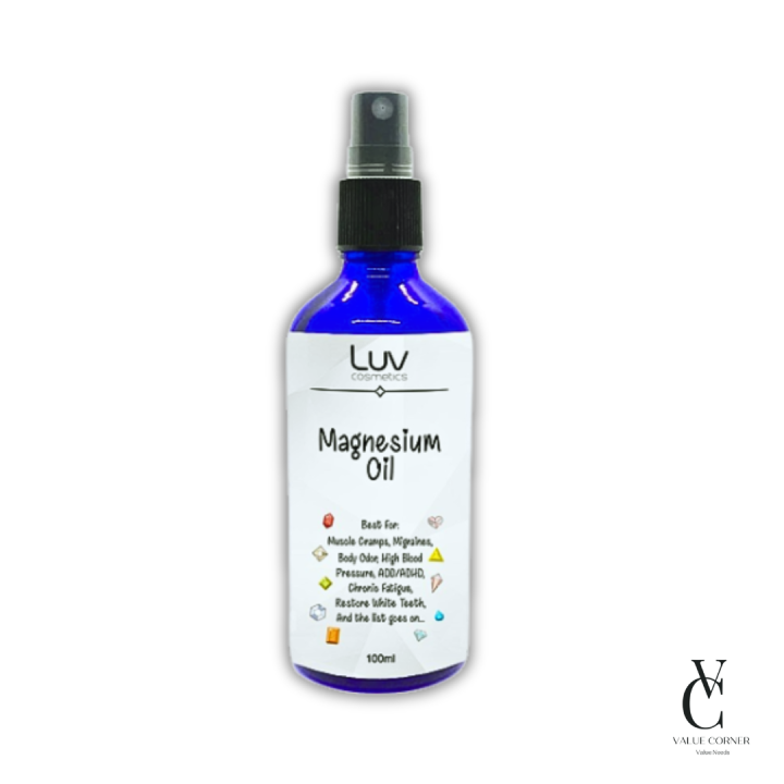 Magnesium Oil by LUV Cosmetics BFAD approved Healthy Skin and Reduced
